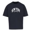 Cities New York T-Shirt, mittlere Passform „Navy“ 612966TLVM23967