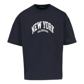 Cities New York T-Shirt, mittlere Passform „Navy“ 612966TLVM23967