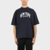 Cities New York T-Shirt, mittlere Passform „Navy“ 612966TLVM23967