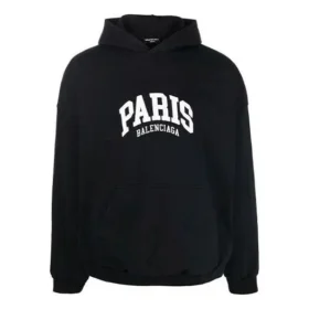 Cities Paris Hoodie, weite Passform „Schwarz Weiß“ 674986TLVL81070