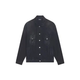 Cities Paris Oversized-Denim-Jacke „Washed Black White“ 690198TBP479034