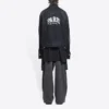 Cities Paris Oversized-Denim-Jacke „Washed Black White“ 690198TBP479034