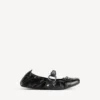 City-Ballerinas für Damen in Schwarz/Silber
