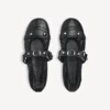 City-Ballerinas für Damen in Schwarz/Silber