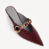 City-Pantolette für Damen in Merlot