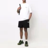 City Paris Baumwoll-Sweatshorts „Black White“ 676137TLVL81070