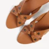 City-Sandale für Damen in Camel