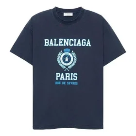 College 1917 T-Shirt in mittlerer Passform „Blue“ 612965TMV954140