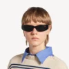 Cosmo-Sonnenbrille für Damen, rechteckig, in Schwarz Cosmo-Sonnenbrille für Damen, rechteckig, in Schwarz