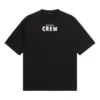 Crew-Print, locker geschnitten, kurzärmelig, schwarz 620941TIV741070