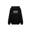 Crew-Shirt mit Alphabet-Aufdruck und Reißverschluss, Unisex, Schwarz 620974TIV751070