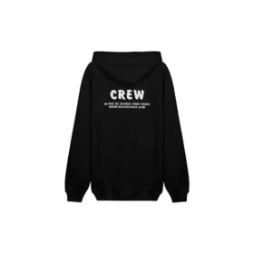 Crew-Shirt mit Alphabet-Aufdruck und Reißverschluss, Unisex, Schwarz 620974TIV751070