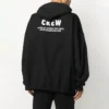 Crew-Shirt mit Alphabet-Aufdruck und Reißverschluss, Unisex, Schwarz 620974TIV751070