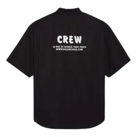 Crew-Shirt mit kurzen Ärmeln „Schwarz“ 622251TIM391000