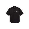 Crew-Shirt mit kurzen Ärmeln „Schwarz“ 622251TIM391000