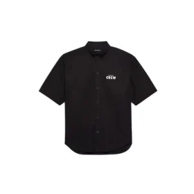 Crew-Shirt mit kurzen Ärmeln „Schwarz“ 622251TIM391000