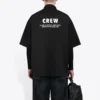 Crew-Shirt mit kurzen Ärmeln „Schwarz“ 622251TIM391000