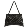 Crush Große Ketten-Tasche, gesteppt „Schwarz“ 716332210IY1000