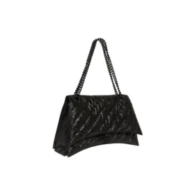 Crush Große Ketten-Tasche, gesteppt „Schwarz“ 716332210IY1000