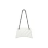Crush Kleine Kettenhandtasche, gesteppt „Optic White“ 716351210J09001