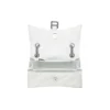 Crush Kleine Kettenhandtasche, gesteppt „Optic White“ 716351210J09001