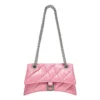 Crush Kleine Kettenhandtasche, gesteppt „Pink“ 716351210J05812