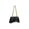 Crush Kleine Kettenhandtasche, gesteppt „Schwarz“ 716351210J11000