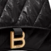 Crush Kleine Kettenhandtasche, gesteppt „Schwarz“ 716351210J11000