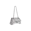 Crush Kleine Kettenhandtasche, gesteppt „Silver“ 716351210IW8110