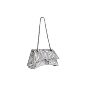 Crush Kleine Kettenhandtasche, gesteppt „Silver“ 716351210IW8110