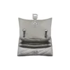 Crush Kleine Kettenhandtasche, gesteppt „Silver“ 716351210IW8110