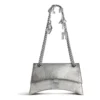Crush Kleine Kettenhandtasche mit Used-Look „Silver“ 7819202AA6X8110