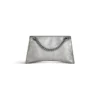 Crush Kleine Kettenhandtasche mit Used-Look „Silver“ 7819202AA6X8110