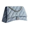 Crush Medium Chain Tasche Quilted „Blue“ 7163932AAGX4661