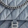 Crush Medium Chain Tasche Quilted „Blue“ 7163932AAGX4661