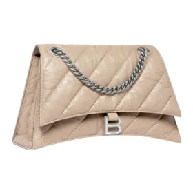 Crush Medium Ketten-Tasche, gesteppt „Hellbraun“ 716393210J02906