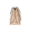 Crush Medium Ketten-Tasche, gesteppt „Hellbraun“ 716393210J02906