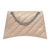 Crush Medium Ketten-Tasche, gesteppt „Hellbraun“ 716393210J02906