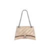Crush Medium Ketten-Tasche, gesteppt „Hellbraun“ 716393210J02906