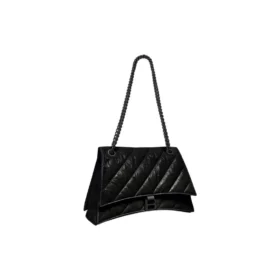 Crush Medium Kettenhandtasche, gesteppt „Schwarz“ 716393210IY1000