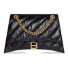 Crush Medium Kettenhandtasche, gesteppt „Schwarz“ 716393210J11000