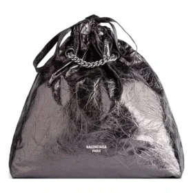 Crush Medium Tragetasche metallisiert „Grau“ 7429412AATG1314