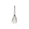Crush Mittelgroße Kettenhandtasche, gesteppt „Optic White“ 716393210J09001
