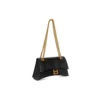 Crush Small Chain Tasche mit Krokodilprägung „Black“ 716351210IX1000