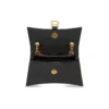 Crush Small Chain Tasche mit Krokodilprägung „Black“ 716351210IX1000
