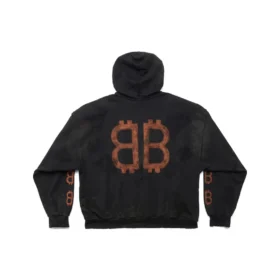 Crypto-Hoodie, Medium-Fit „Black Faded“ 742603TOVN71055