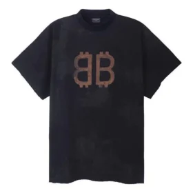 Crypto-T-Shirt, Oversize „Black Faded“ 739028TOVN81055
