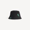 Damen-Bucket-Hat „520 Stickers“ in Schwarz