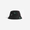 Damen-Bucket-Hat „520 Stickers“ in Schwarz