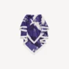 Damen-Cape-Top mit Pinsel-Print in Blau Damen-Cape-Top mit Pinsel-Print in Blau